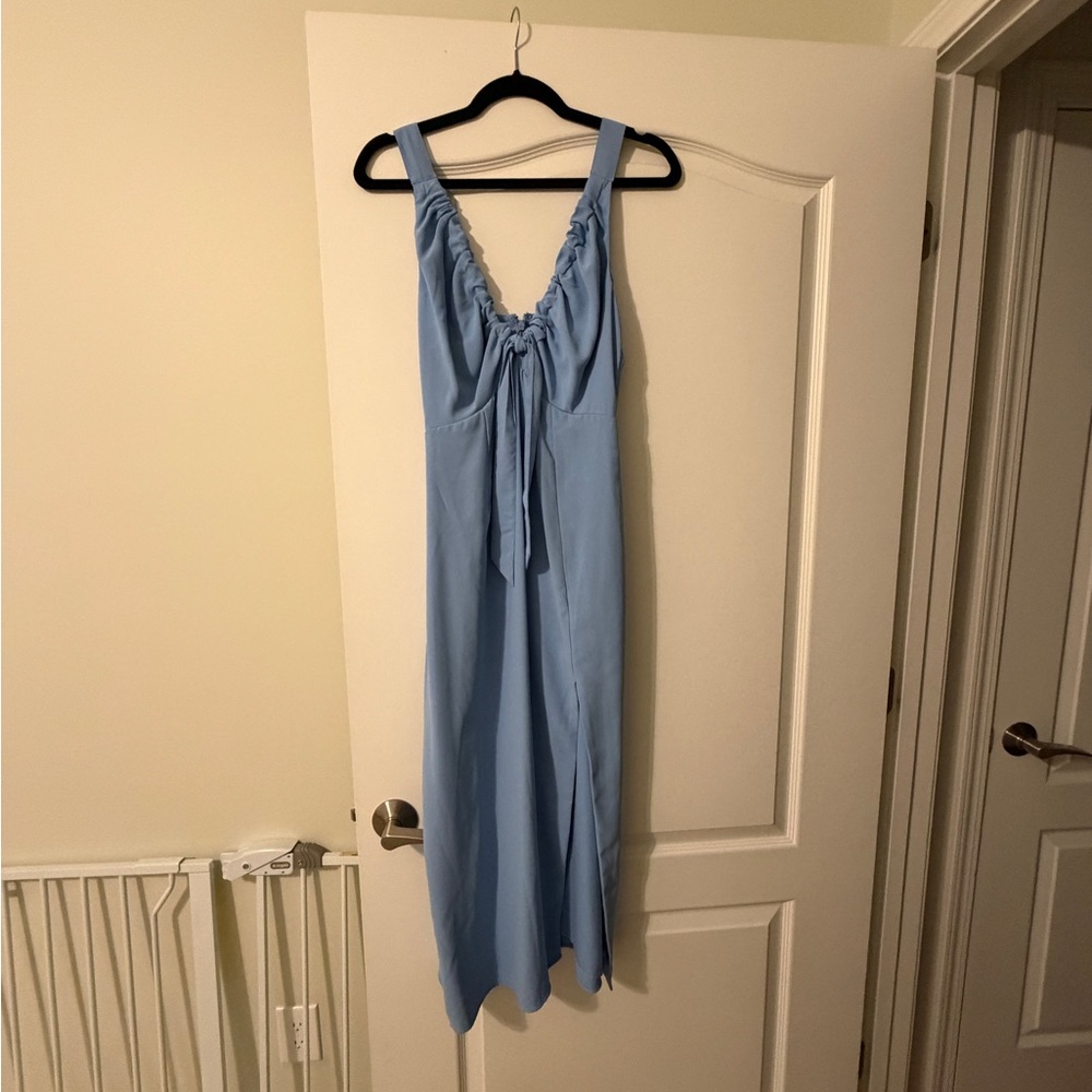 Abercrombie & Fitch Light Blue Midi Dress